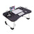 2X Black Portable Bed Table Adjustable Foldable Bed Sofa Study Table Laptop Mini Desk with Notebook Stand Cup Slot Home Decor