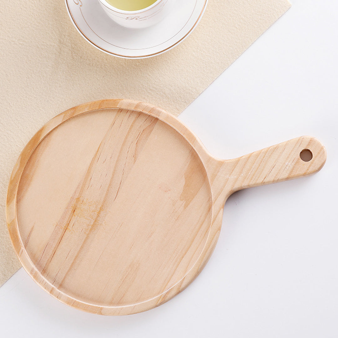 Soga 2 X 10 Inch Round Premium Wooden Pine Food Serving Tray Charcuterie Board Paddle Home Decor