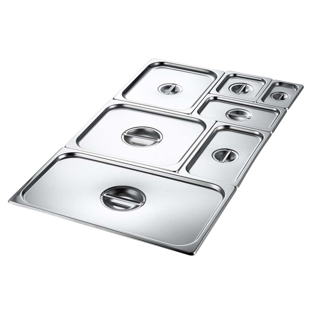 Soga 2 X Gastronorm Gn Pan Lid Full Size 1/2 Stainless Steel Tray Top Cover