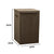 Coffee Medium Collapsible Laundry Hamper Storage Box Foldable Canvas Basket Home Organiser Decor