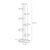 Soga 2 X 8 Tier 9 Pots White Round Metal Plant Rack Flowerpot Storage Display Stand Holder Home Garden Decor