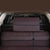 Soga 4 X Leather Car Boot Collapsible Foldable Trunk Cargo Organizer Portable Storage Box Black/Red Stitch Small