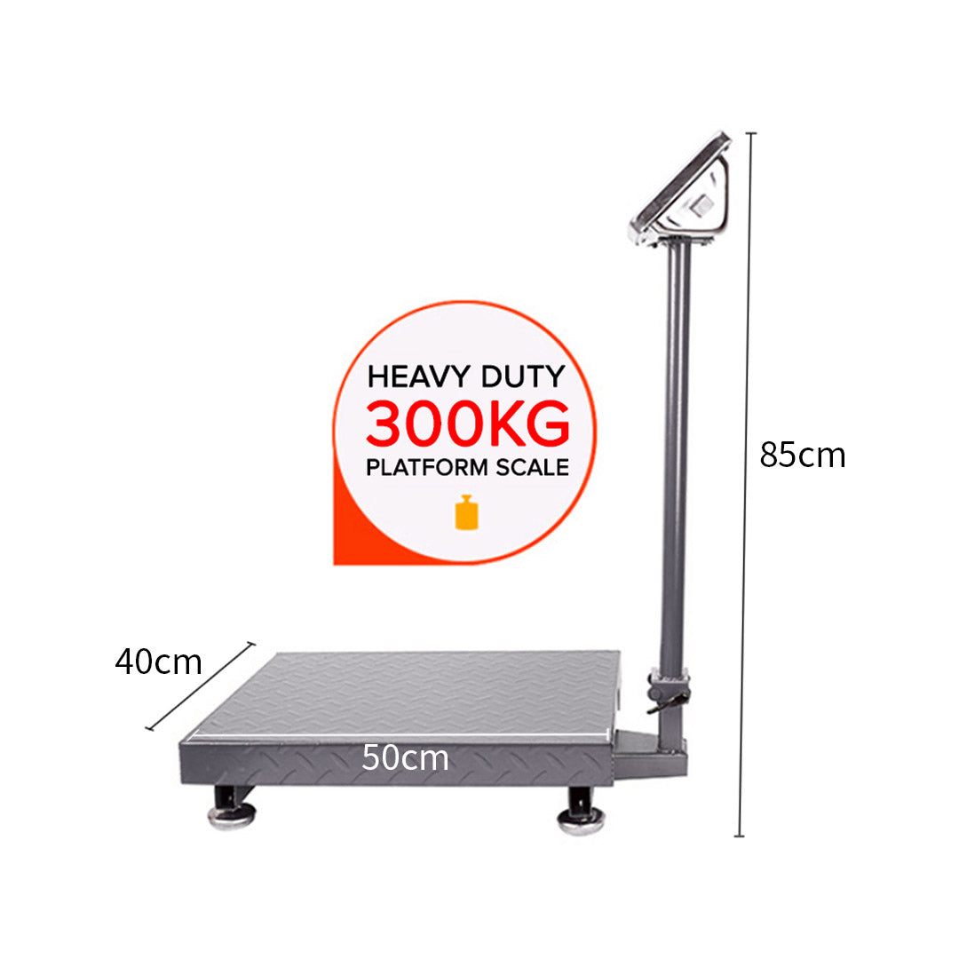 Soga 2 X 300kg Electronic Digital Platform Scale Computing Shop Postal Weight Black