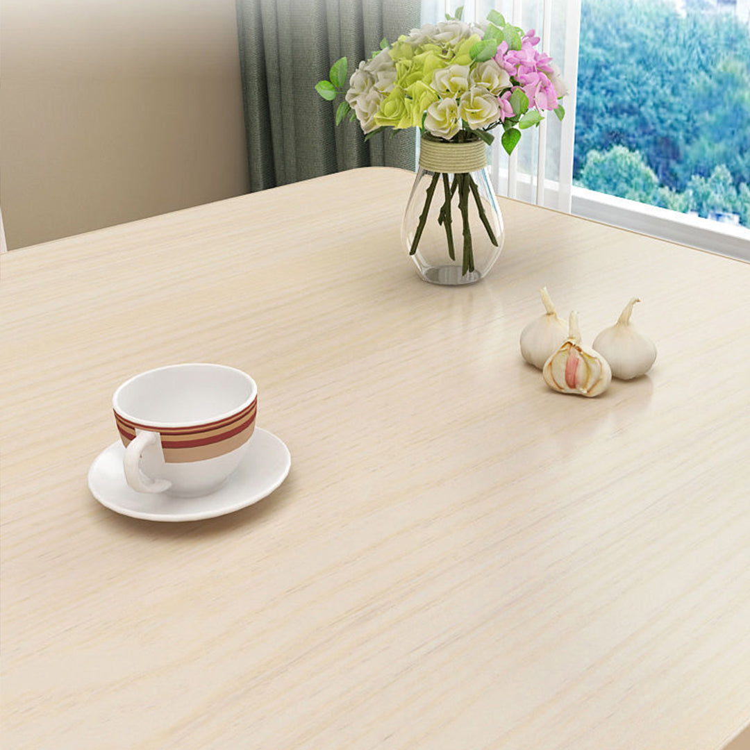 2X White Portable Square Table Standing Legs Foldable Furniture Home Decor