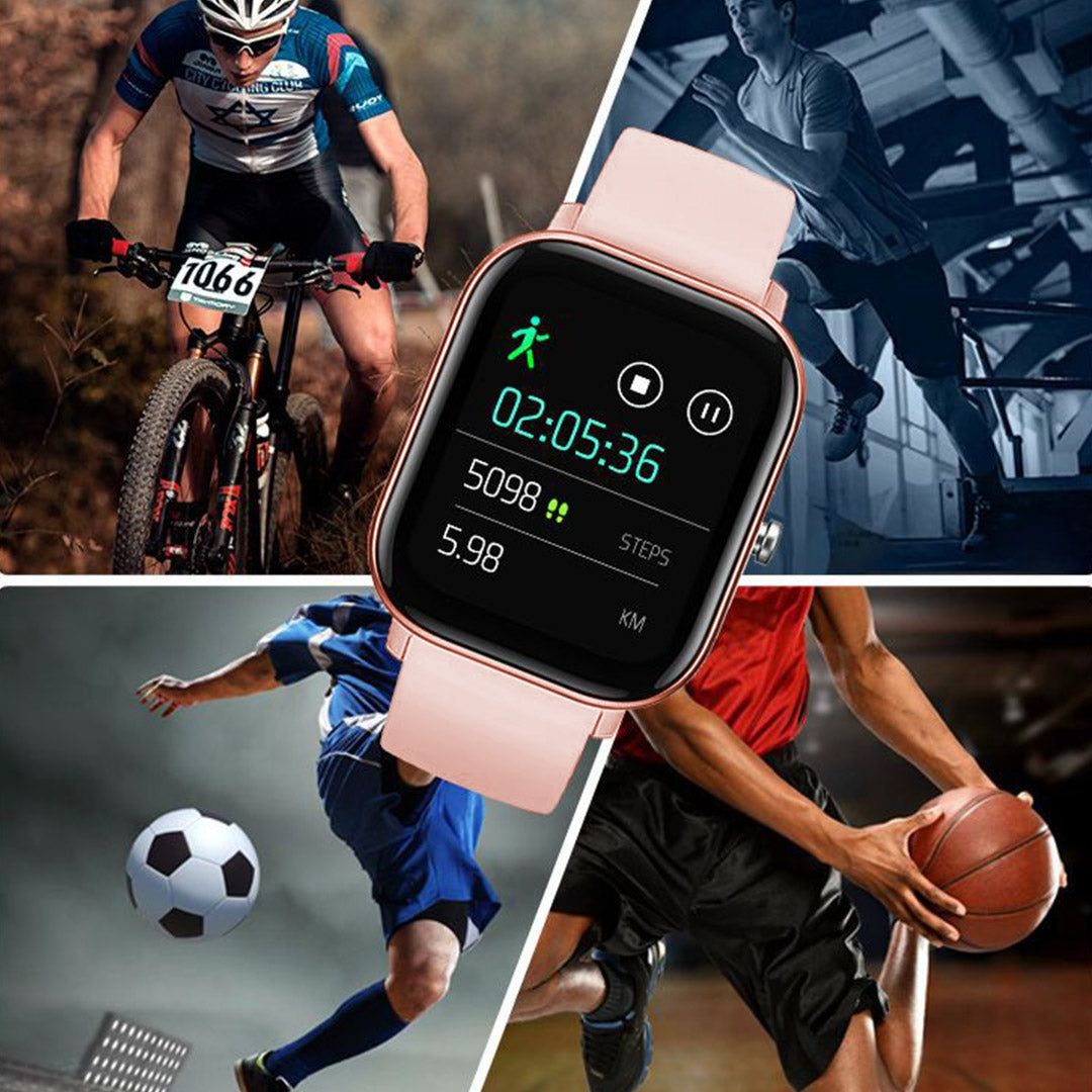 Soga 2 X Waterproof Fitness Smart Wrist Watch Heart Rate Monitor Tracker P8 Gold
