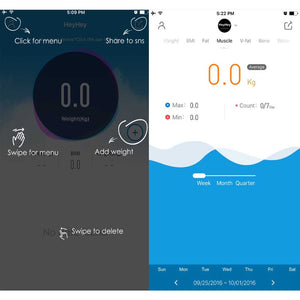 Soga Wireless Bluetooth Digital Body Fat Scale Bathroom Health Analyser Weight Black