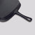 Soga 23.5cm Square Ribbed Cast Iron Frying Pan Skillet Steak Sizzle Platter With Handle