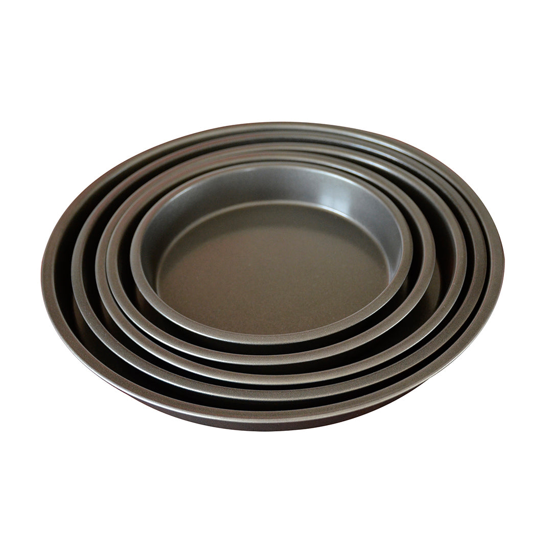 Soga 10 Inch Round Black Steel Non Stick Pizza Tray Oven Baking Plate Pan