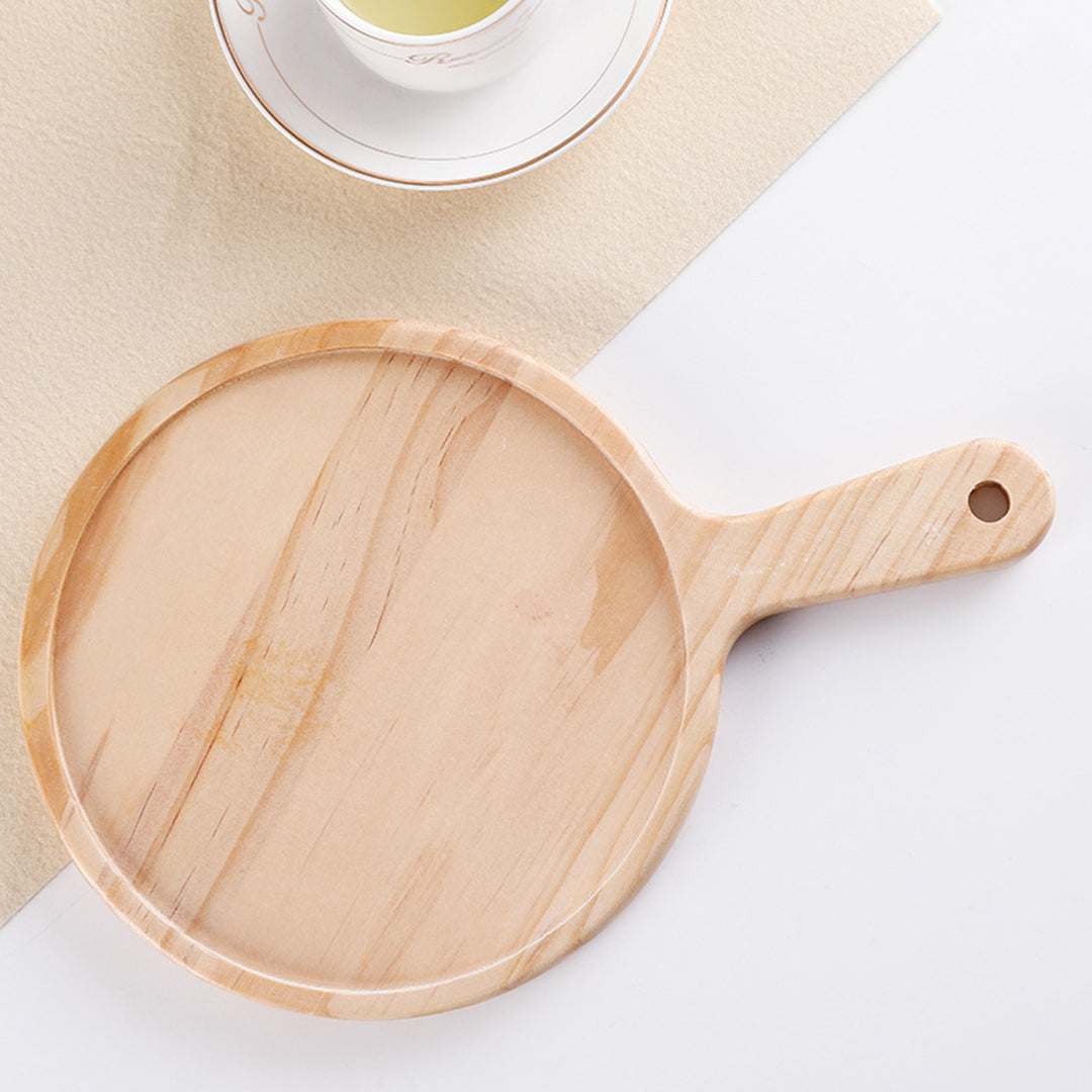 Soga 2 X 12 Inch Round Premium Wooden Pine Food Serving Tray Charcuterie Board Paddle Home Decor