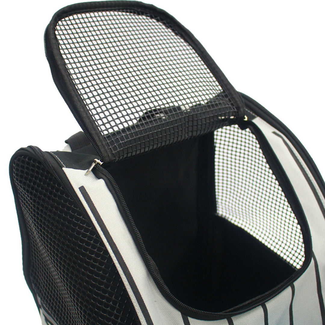 2X Black Pet Carrier Backpack Breathable Mesh Portable Safety Travel Essentials Outdoor Bag
