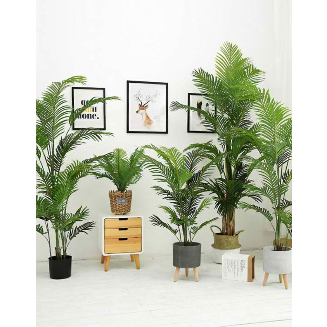 4X 145cm Green Artificial Indoor Swallowtail Sunflower Tree Fake Plant Simulation Decorative