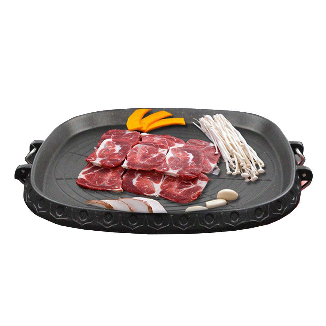 Soga 2 X Portable Korean Bbq Butane Gas Stove Stone Grill Plate Non Stick Coated Square