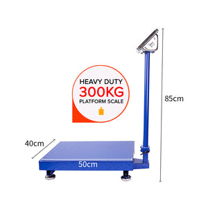 Soga 4 X 300kg Electronic Digital Platform Scale Computing Shop Postal Weight Blue