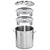 Soga 50 L Stainless Steel Stock Pot With Two Steamer Rack Insert Stockpot Tray