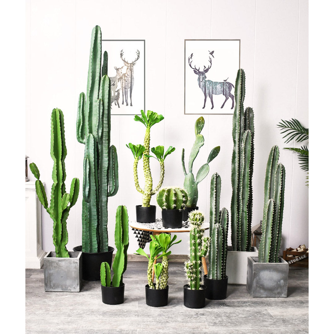 Soga 2 X 120cm Green Artificial Indoor Cactus Tree Fake Plant Simulation Decorative 6 Heads