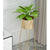 Soga 2 X 50cm Gold Metal Plant Stand With Gold Flower Pot Holder Corner Shelving Rack Indoor Display