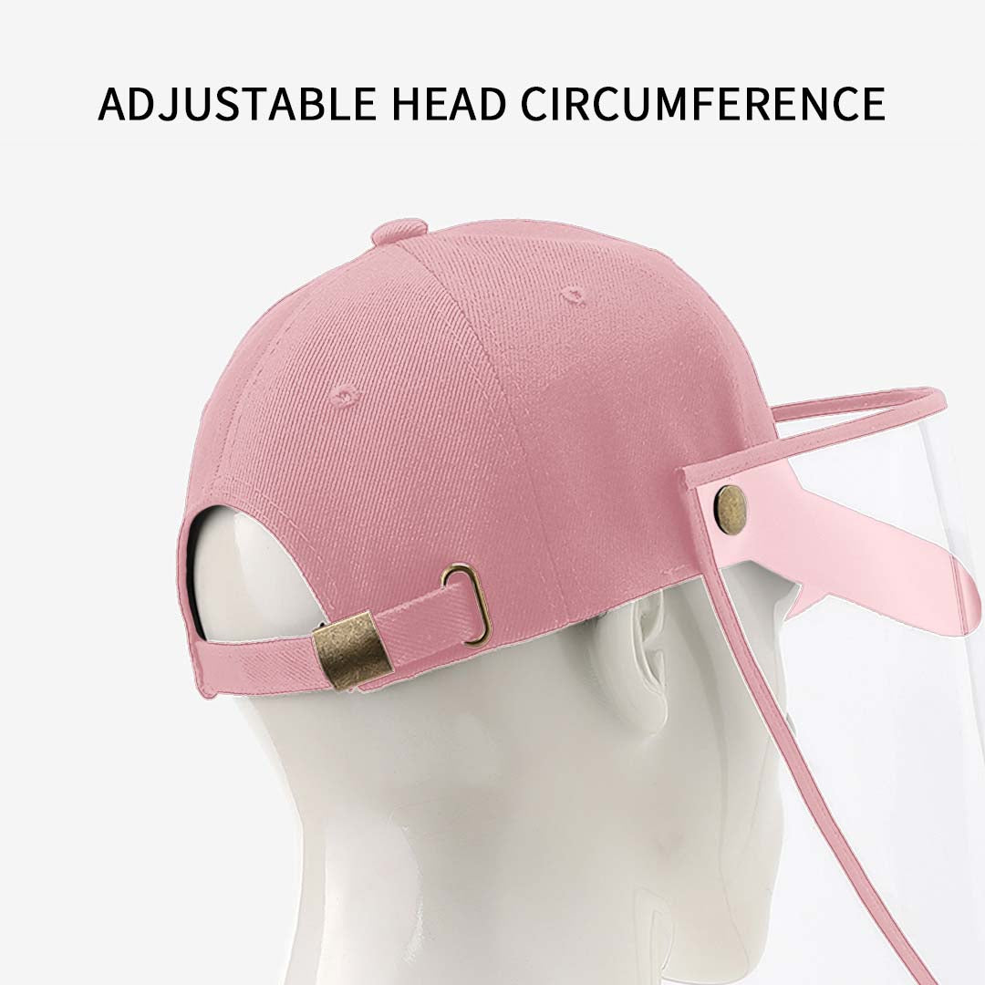 4 X Outdoor Protection Hat Anti Fog Pollution Dust Protective Cap Full Face Hd Shield Cover Kids Pink