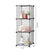 Black Portable 3 Tier Cube Storage Organiser Foldable DIY Modular Grid Space Saving Shelf