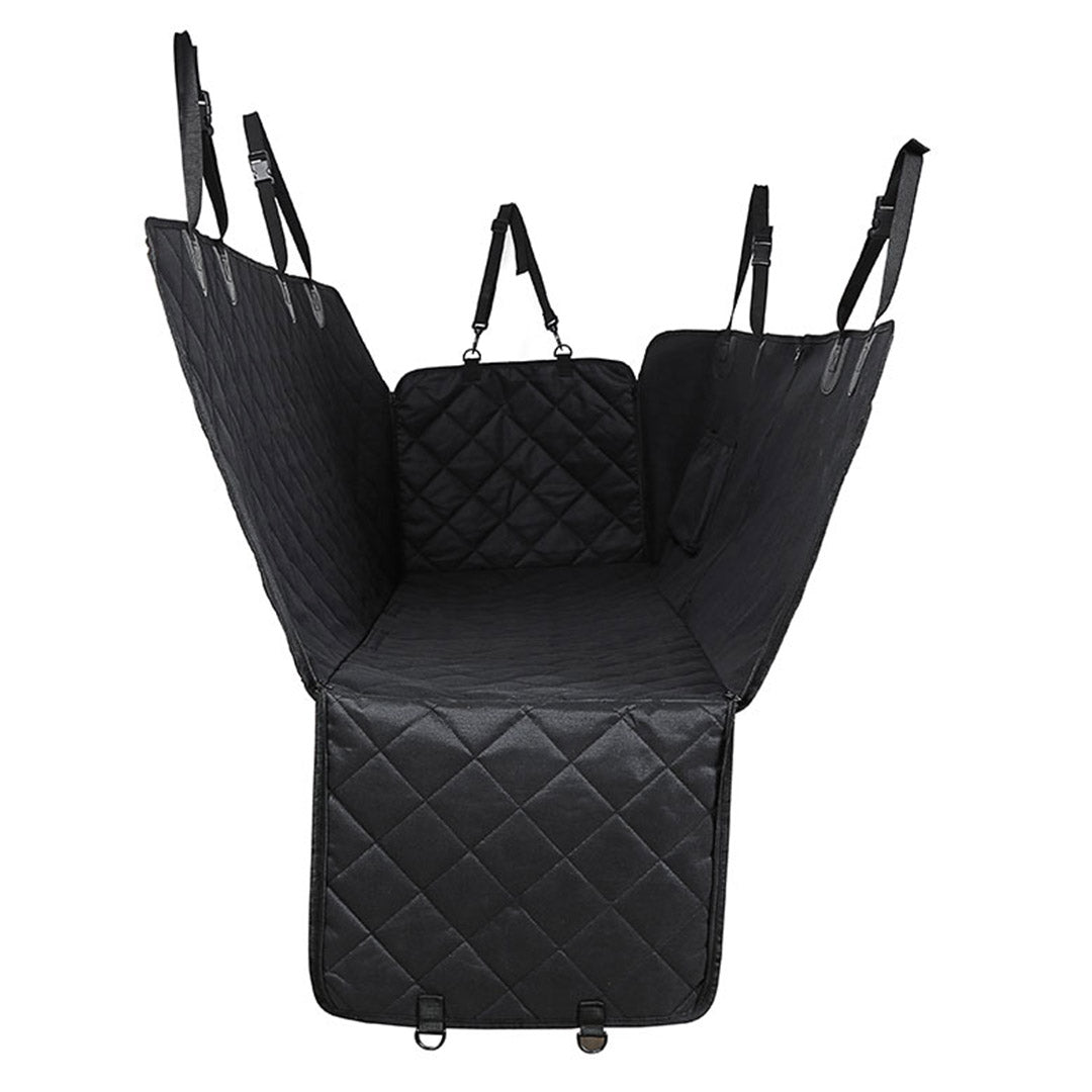 Soga 600 D Oxford Cloth Waterproof Dog Car Cover Back Seat Protector Hammock Non Slip Pet Mat Black