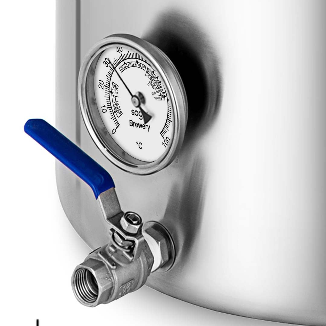 Soga Stainless Steel 71 L No Lid Brewery Pot With Beer Valve 45*45cm