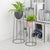 Soga 4 X 70cm Round Wire Metal Flower Pot Stand With Black Flowerpot Holder Rack Display