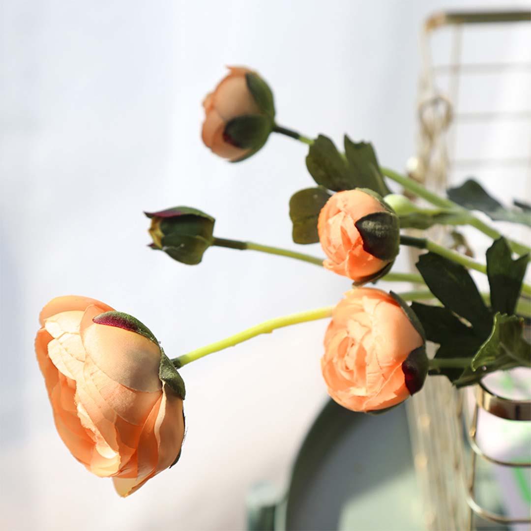 Soga 12pcs Artificial Silk Flower Fake Rose Bouquet Table Decor Blue