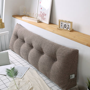 Soga 2 X 100cm Coffee Triangular Wedge Bed Pillow Headboard Backrest Bedside Tatami Cushion Home Decor