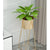 Soga 50cm Gold Metal Plant Stand With Gold Flower Pot Holder Corner Shelving Rack Indoor Display