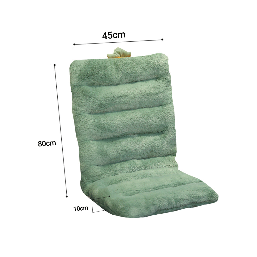 2X Green One Piece Dino Cushion Office Sedentary Butt Mat Back Waist Chair Support Home Decor