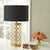 Soga 2 X Golden Hollowed Out Base Table Lamp With Dark Shade