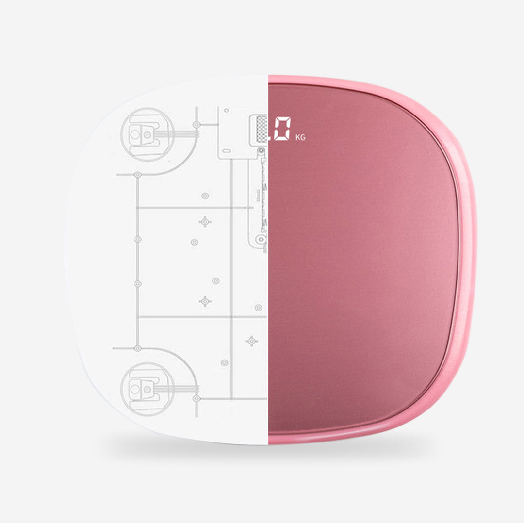 Soga 180kg Digital Lcd Fitness Electronic Bathroom Body Weighing Scale Old Rose