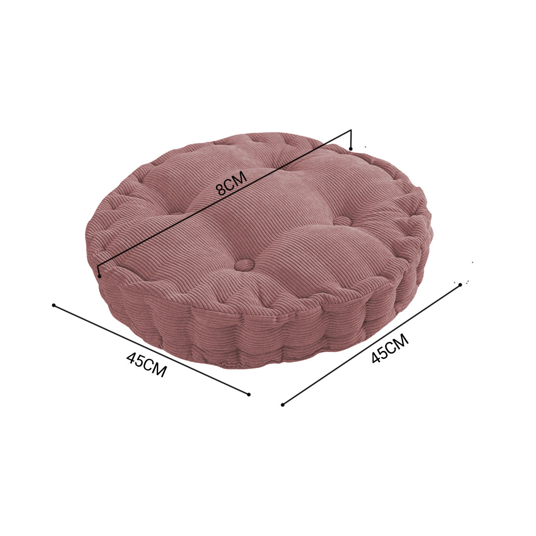 4X Coffee Round Cushion Soft Leaning Plush Backrest Throw Seat Pillow Home Office Decor