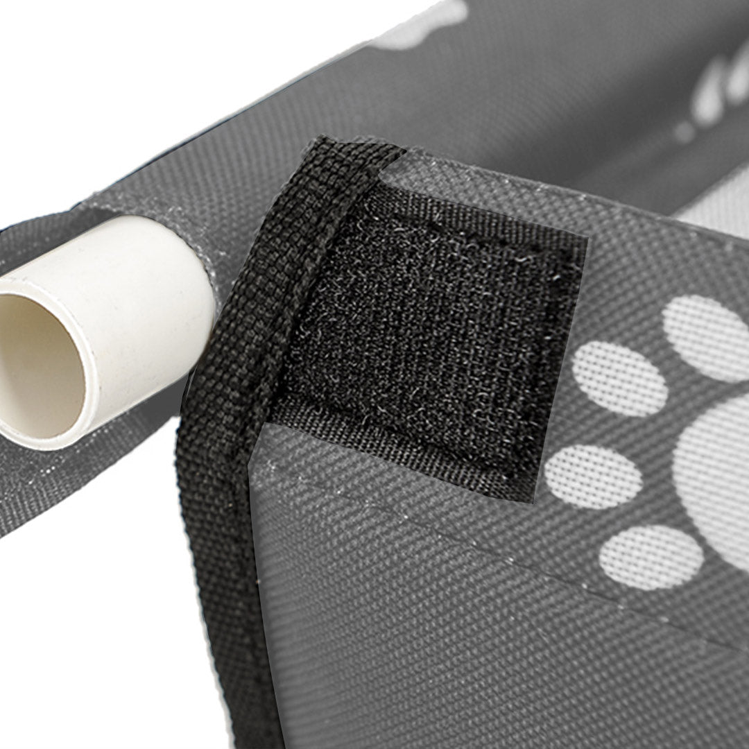 Soga Waterproof Pet Booster Car Seat Breathable Mesh Safety Travel Portable Dog Carrier Bag Grey
