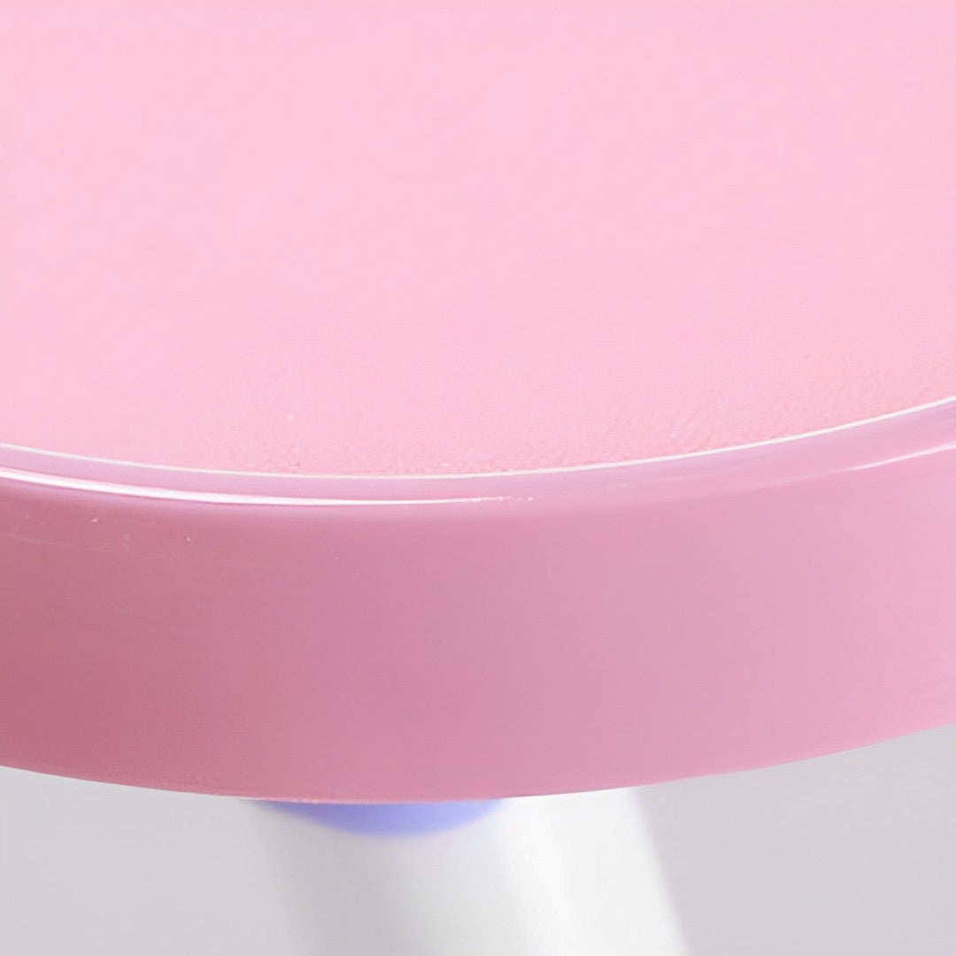 Pink Portable Bed Table Adjustable Folding Mini Desk Notebook Stand Card Slot Holder with Cup-Holder Home Decor