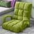 Soga 4 X Foldable Lounge Cushion Adjustable Floor Lazy Recliner Chair With Armrest Yellow Green