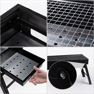 Soga 60cm Portable Folding Thick Box Type Charcoal Grill For Outdoor Bbq Camping