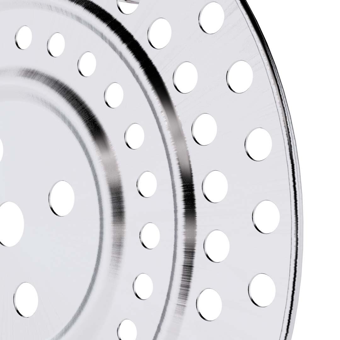 Soga 2 X 39cm Stainless Steel Steamer Insert Stock Pot Steaming Rack Stockpot Tray