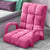 Soga 4 X Foldable Lounge Cushion Adjustable Floor Lazy Recliner Chair With Armrest Pink