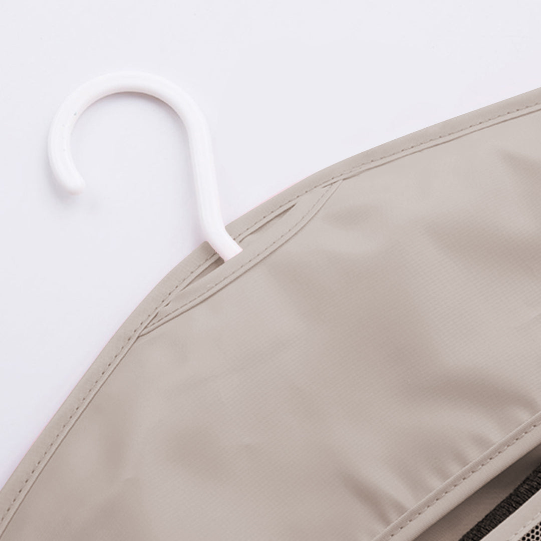 2X Grey Double Sided Hanging Storage Bag Underwear Bra Socks Mesh Pocket Hanger Home Organiser