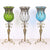 85cm Clear Glass Tall Floor Vase with 12pcs Artificial Fake Flower Set