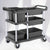 Soga 3 Tier Commercial Soiled Food Trolley Dirty Plate Cart Five Buckets Kitchen Food Utility