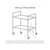 Soga 2 X 2 Tier 75x40x83cm Stainless Steel Kitchen Trolley Bowl Collect Service Food Cart Small