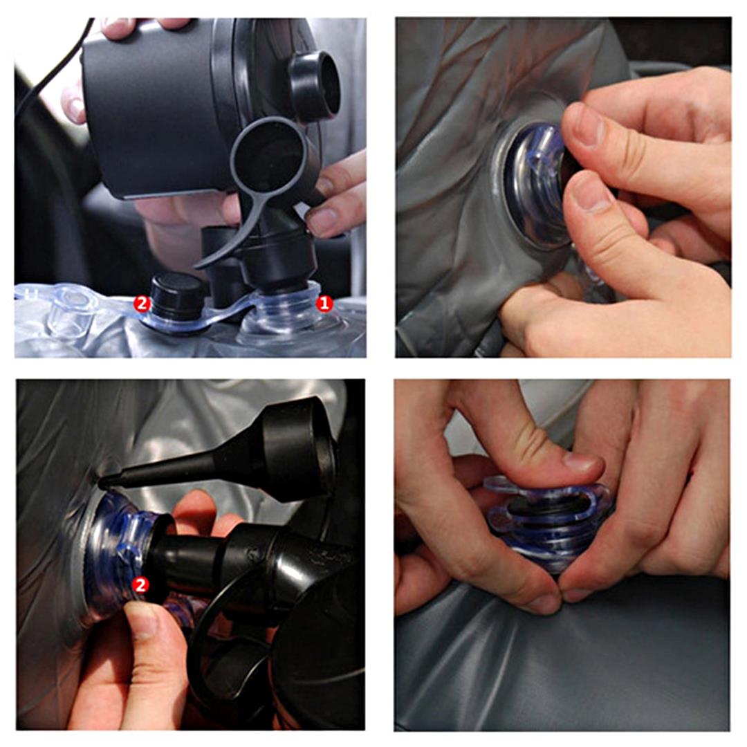 Soga 2 X Inflatable Car Mattress Portable Travel Camping Air Bed Rest Sleeping Bed Beige