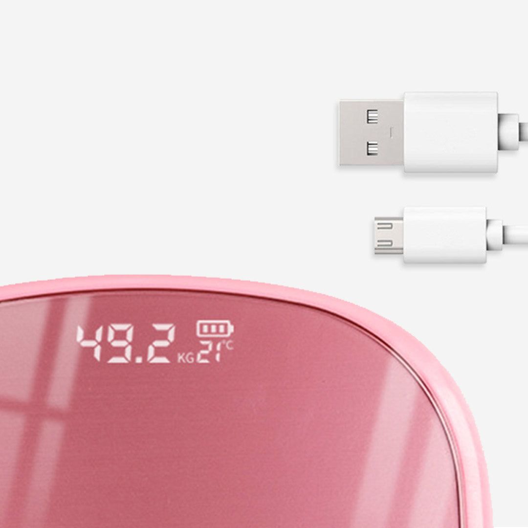 Soga 180kg Digital Lcd Fitness Electronic Bathroom Body Weighing Scale Old Rose