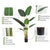 Soga 2 X 120cm Artificial Green Indoor Traveler Banana Fake Decoration Tree Flower Pot Plant