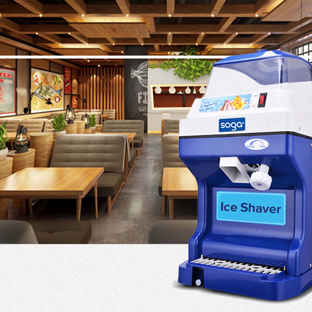 Soga 2 X Ice Shaver Commercial Electric Stainless Steel Ice Crusher Slicer Machine 180 Kg/H 88