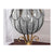 Soga 85cm European Clear Glass Floor Home Decor Flower Vase With Tall Metal Stand