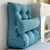 Soga 45cm Blue Triangular Wedge Lumbar Pillow Headboard Backrest Sofa Bed Cushion Home Decor