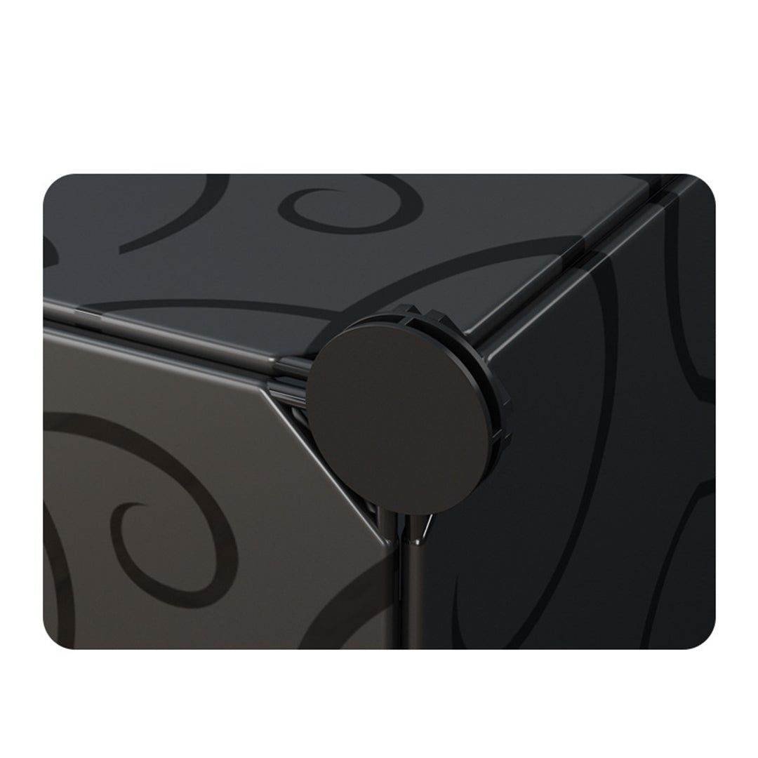 6 Cubes Black Portable Wardrobe Divide-Grid Modular Storage Organiser Foldable Closet