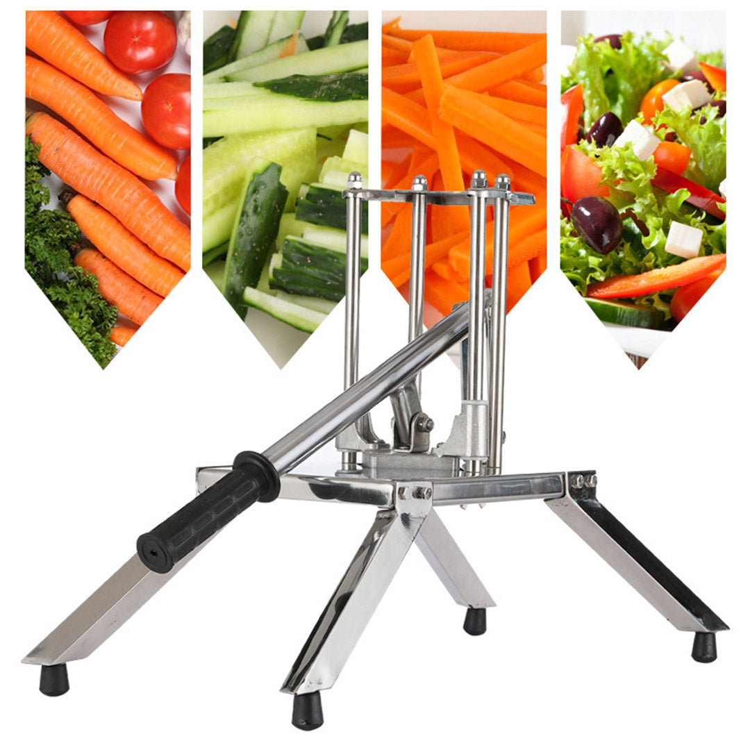 Soga 2 X Commercial Potato French Fry Fruit Vegetable Cutter Stainless Steel 3 Blades